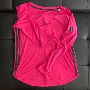 Adidas Open Back Athletic Long Sleeve Top